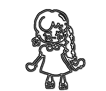 Girl Sticker