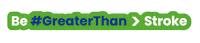 Greaterthan Sticker by World Stroke Campaign
