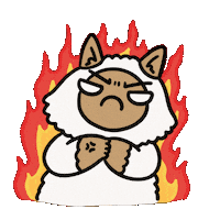 Angry Fight Sticker by Cat and Cat Comics