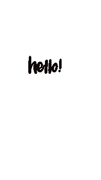 Calligraphy Hello Sticker