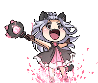 Cat Girl Ok Sticker by Jin