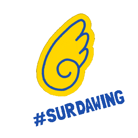 Azul Wing Sticker by Dj. Surda