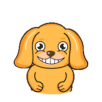 Puppy Love Smile Sticker by JPedicini