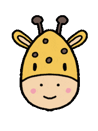 Giraffe Zoo Animal Sticker