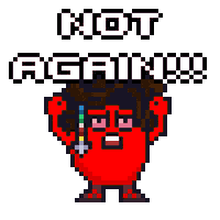 Angry Pixel Art Sticker by Potatozzz by 9GAG