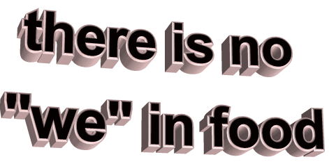 quote there is no "we" in food Sticker by AnimatedText