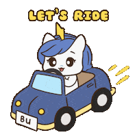 Ride Together Adventure Time Sticker by Brave Unicorn