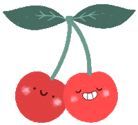 Foreversleepy cherry cherries foreversleepydesigns foreversleepy Sticker