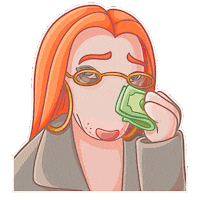 Sad Money Sticker
