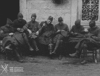 NationalWWIMuseum black and white military sewing crafts GIF