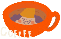 Mizuwariko coffee good morning tired wake up Sticker