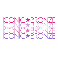 Icon Glow Sticker by Iconic Bronze