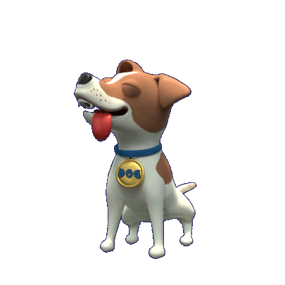 Happy Dog Sticker by tkkjee