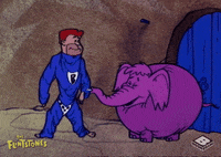 the flintstones muscles GIF