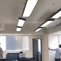 Office Lights Swing as Earthquake Hits Taiwan