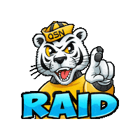 QSNgg gaming tiger raid qsn Sticker