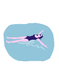 Relax Swimming Sticker