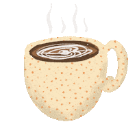 Tired Hot Chocolate Sticker