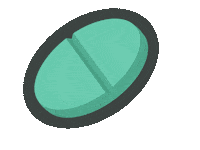 Drugs Round Sticker