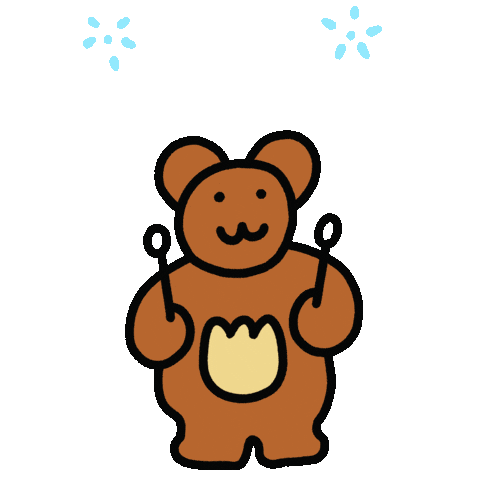 evite giphyupload bear hearts bubbles Sticker