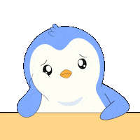 Sad I Miss You Sticker by Pudgy Penguins