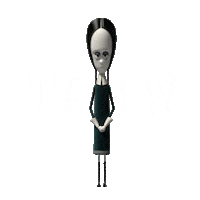 Wednesday Addams Ugh Sticker by The Addams Family