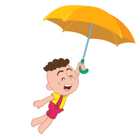 Guarda Chuva Sticker by Mundo Bita