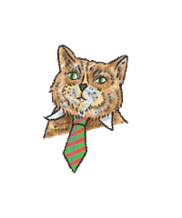 cat peek Sticker by Master of Malt