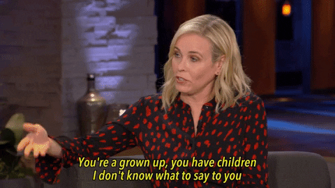 can't talk who are you GIF by Chelsea Handler