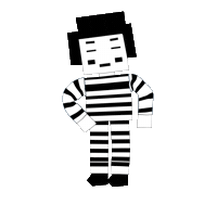 Black And White Dancing Sticker by GT8Studios