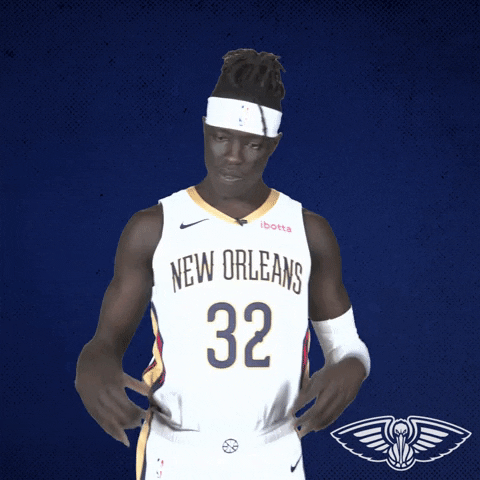 Flexing Wenyen Gabriel GIF by New Orleans Pelicans