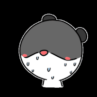 panda sweat GIF