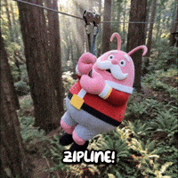 Zipline GIF by LobsterClaus