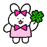 Rabbit Good Luck Sticker