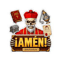 Halloween Skull Sticker