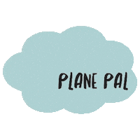 PlanePal airplane flight planepal seatextender Sticker