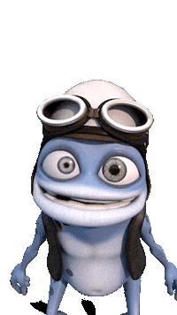 CrazyFrogOfficial sorry regret crazy frog crazyfrog Sticker