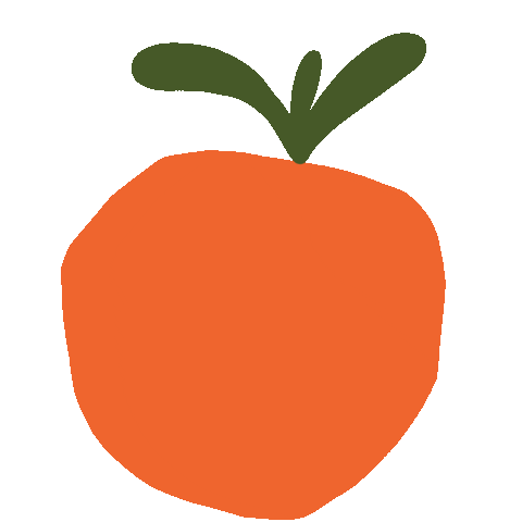 Tropical Fruit Pink Sticker by Zoe Wodarz
