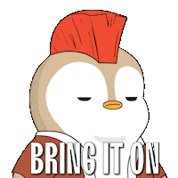 Lets Go Motivation Sticker by Pudgy Penguins