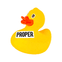 rubber duck wink Sticker by Proper