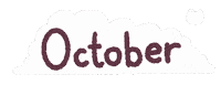 Halloween Typography Sticker by Mira & Ink