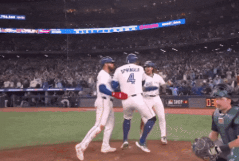 Home Run Celebration GIF by Toronto Blue Jays