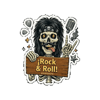Heavy Metal Rock Sticker