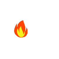 fire burning Sticker by KAIFULODGE