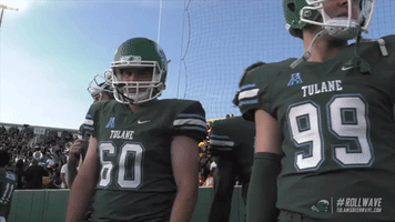 greenwave football athletics tulane green wave GIF