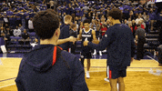 GonzagaBulldogs basketball high five handshake starter GIF