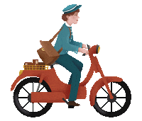 lapostalera summer travel vacation motorcycle Sticker