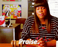 Amber Riley Praise GIF