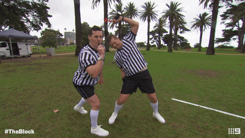 Channel 9 Referee GIF by The Block