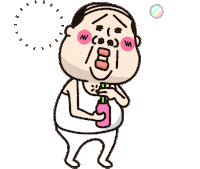 キモカワ Soap Bubble Sticker